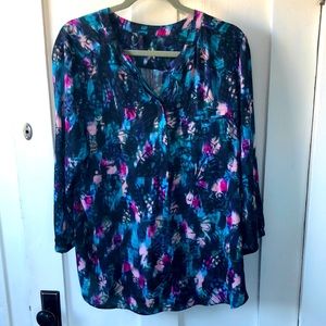 NYDJ Xl colorful tunic blouse